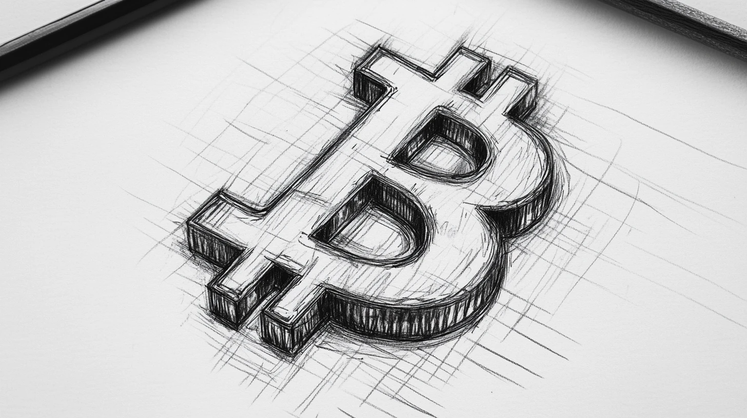 bitcoin btc logo Midjourney