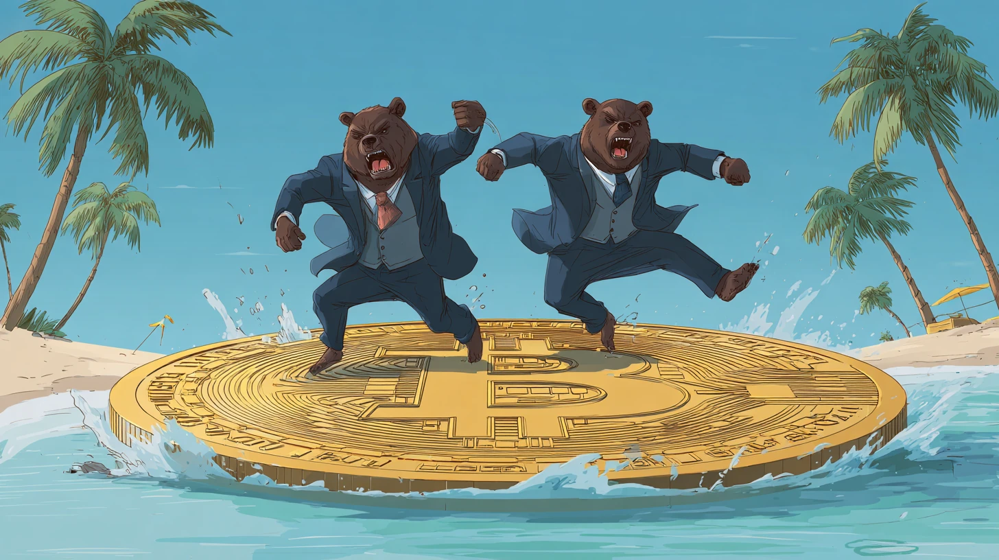 bitcoin btc opce expirace medvedi tlak Midjourney