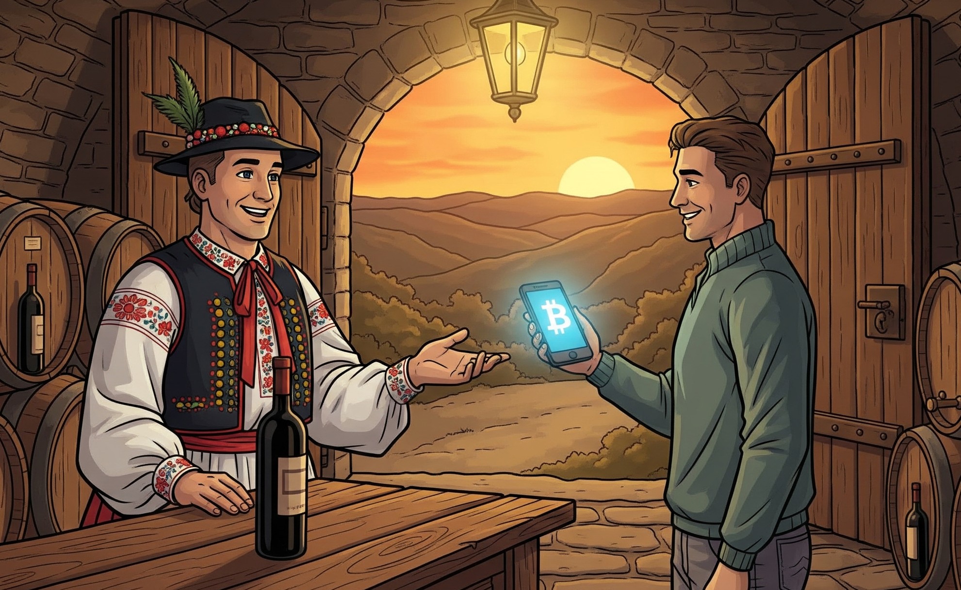 bitcoin za víno na pálavě bavory
