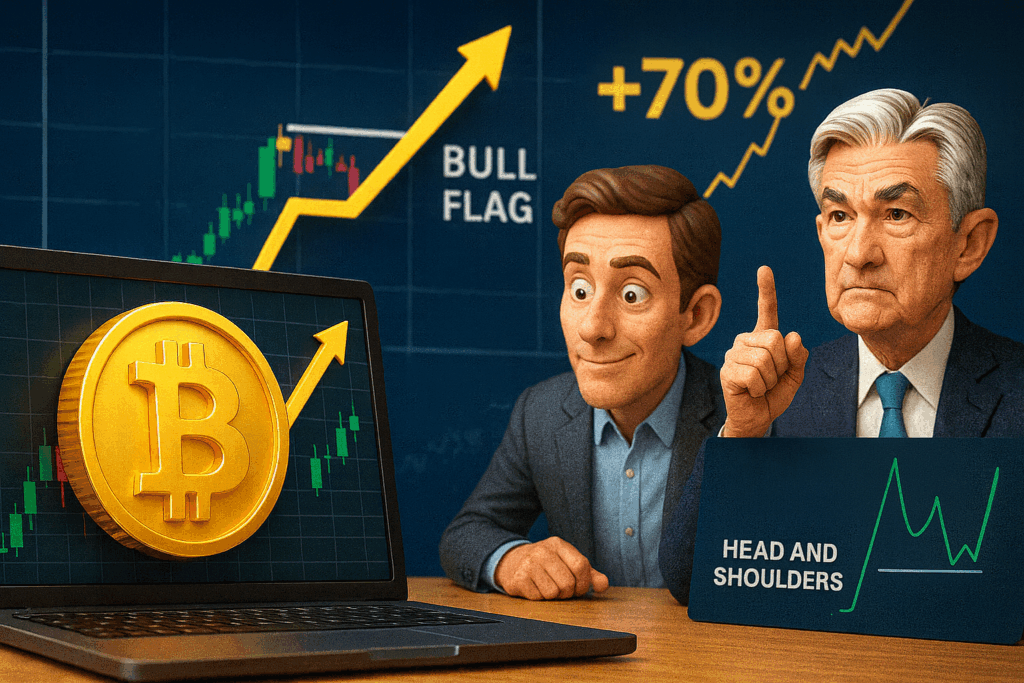 Technický vzor pro bitcoin ukazuje na možný 70% růst