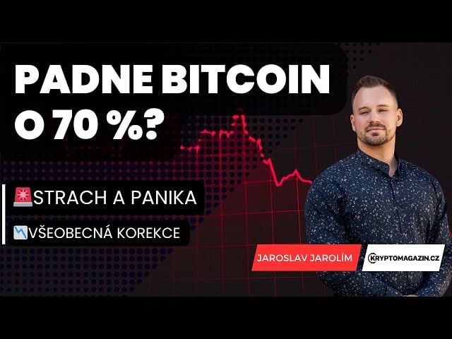 Strach a panika: Padne bitcoin o 70 %?