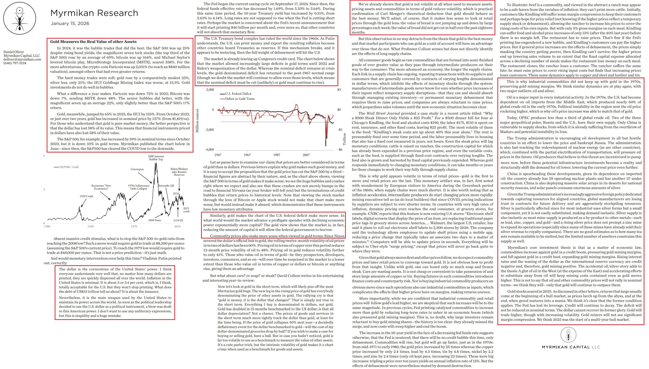 Myrmikan research report, 