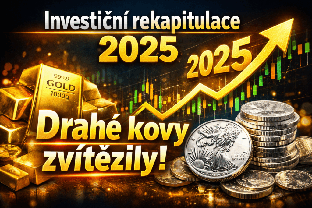 Investiční rekapitulace 2025: Drahé kovy a těžařské akcie zvítězily!