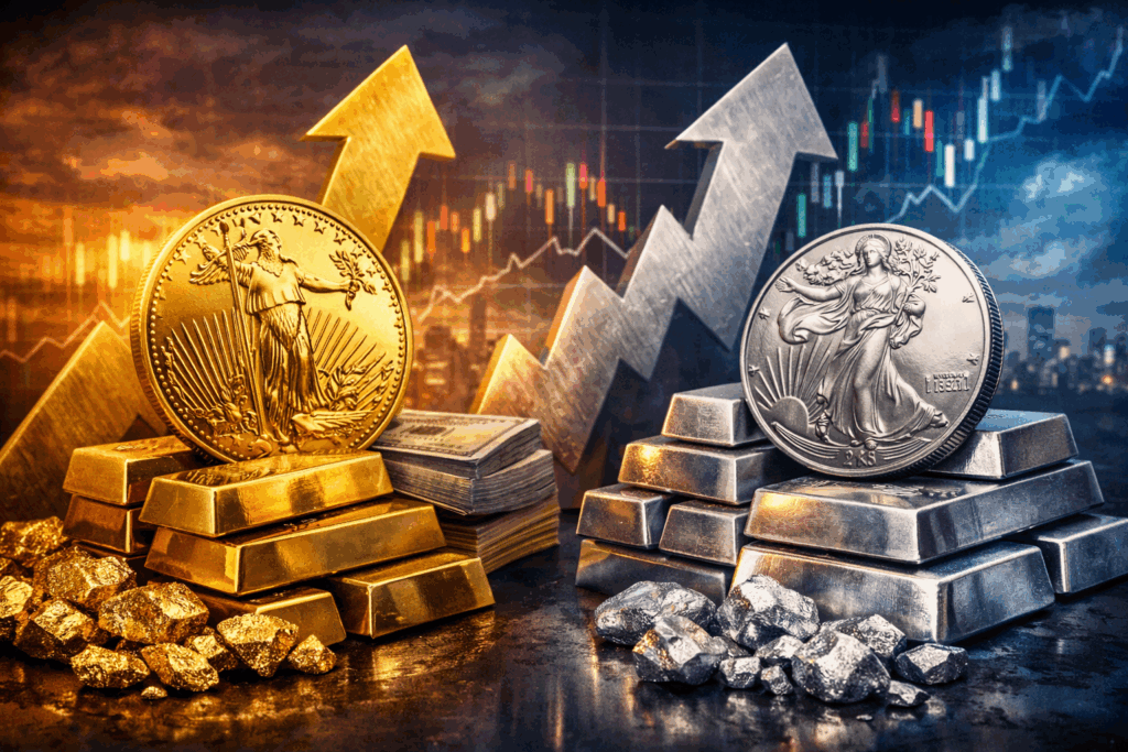 Zlato za 5 000 USD a stříbro za 100 USD: Čas připravit se na velký pád?