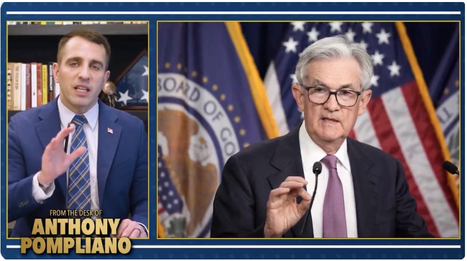 Anthony Pompliano ve svém online pořadu "From The Desk of Anthony Pompliano." kritizoval snahu Donalda Trumpa o odvolání Jeromea Powella.