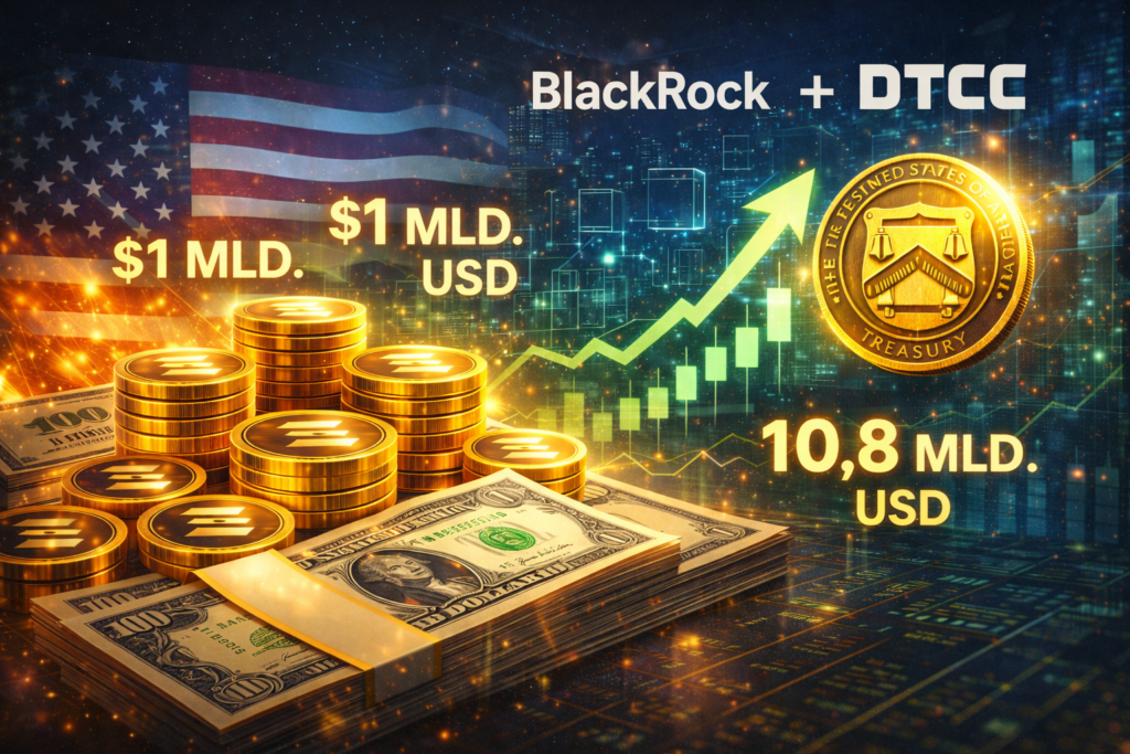 Tokenizované americké dluhopisy přidaly přes 1 miliardu USD, blockchain dál proniká do tradičních financí