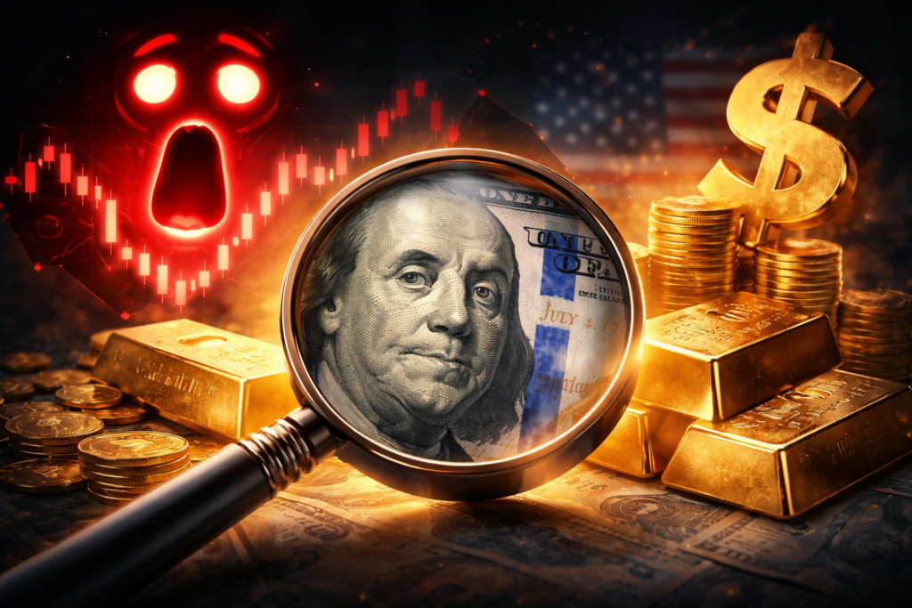 Trhy pod lupu: Strach, zlato a slabý dolar