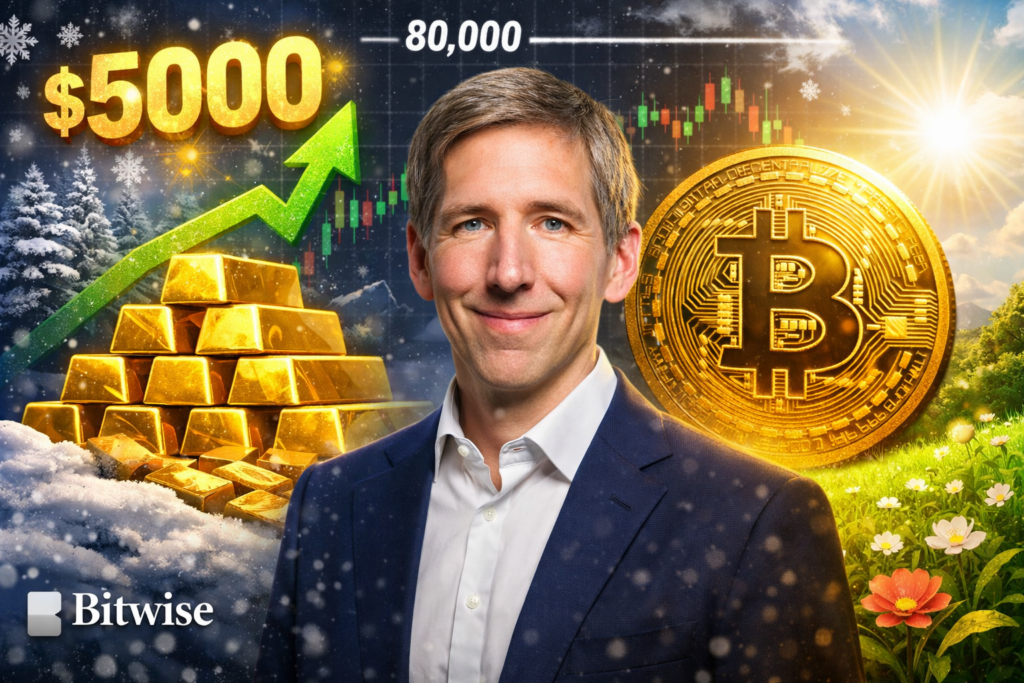Bitcoin klesá, zlato září. Přesto CEO Bitwise slibuje: Největší krypto rally je blíž, než si myslíte