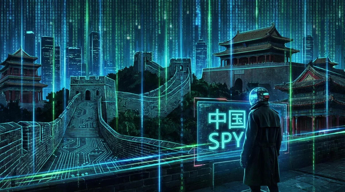AI - spy - matrix city, china