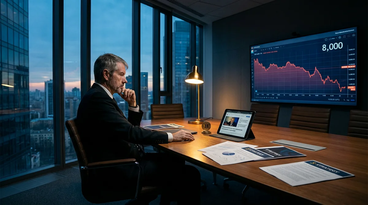 Saylor ze Strategy: Přežijeme i pád bitcoinu o 88 % na 8 000 dolarů