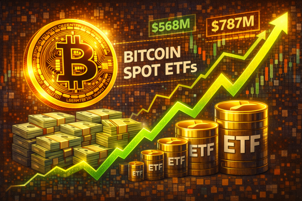 Bitcoinové ETF znovu přitahují kapitál, investoři po pěti měsících otáčejí trend