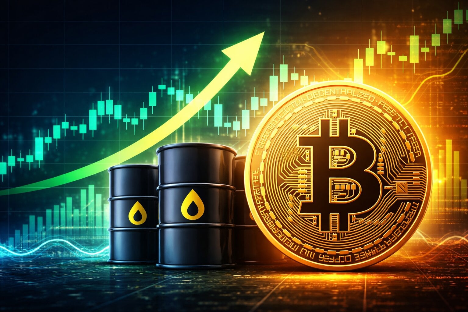 Bitcoin může po ropném šoku překvapit, historie otevírá cestu k 79 000 USD