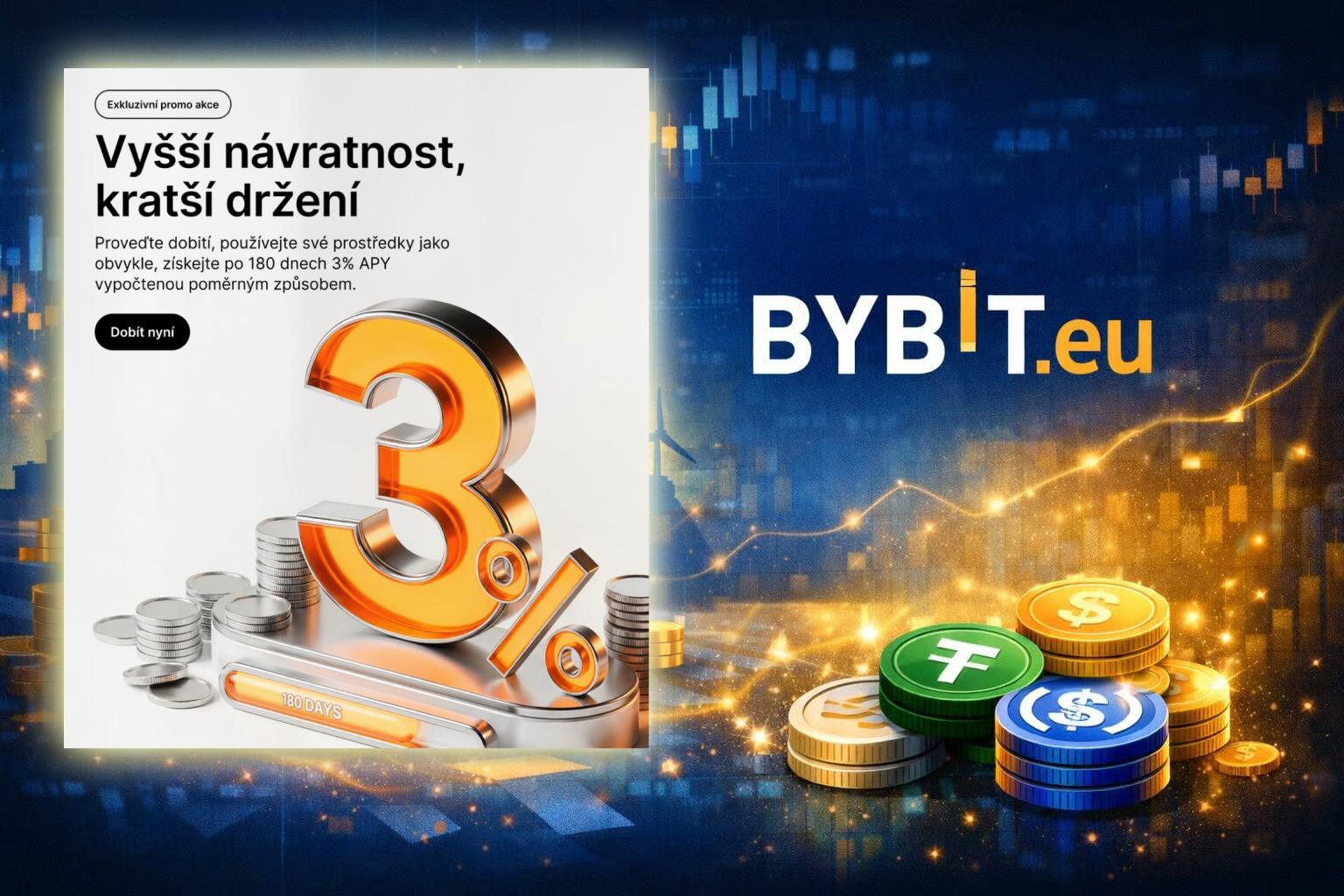 Zhodnoťte své kryptoměny na platformě Bybit EU a získejte štědré bonusy