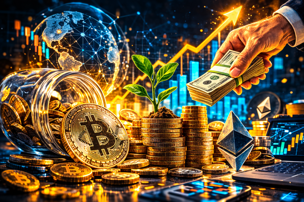 Kryptoinvestice rostou a venture kapitál sází na větší projekty