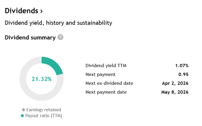 Nízké payout ratio American Express poskytuje neskutečný prostor pro další zvyšování dividend do budoucna.