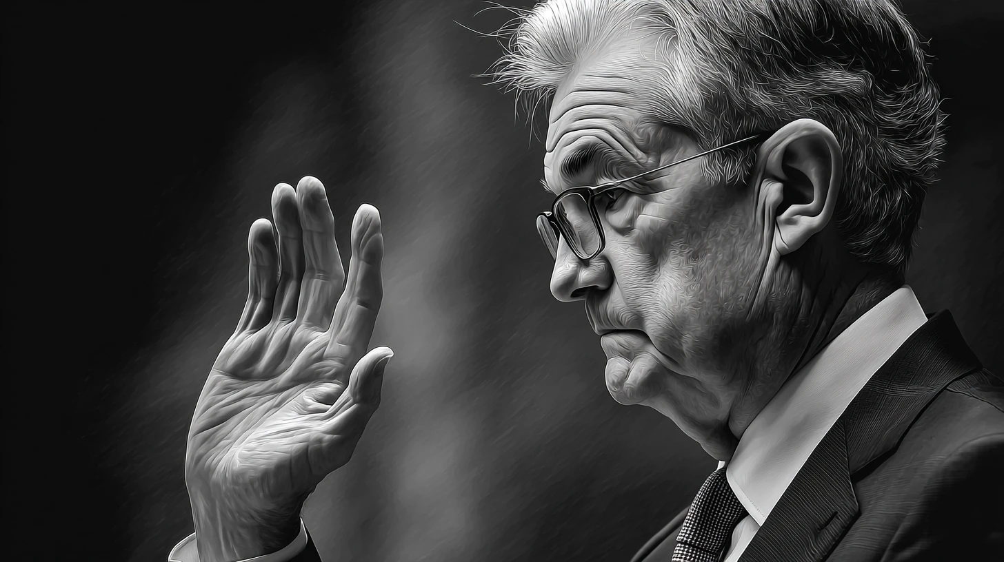 Jerome Powell USA Spojene staty inflace Fed sazba odchod Midjourney nahledovy obrazek