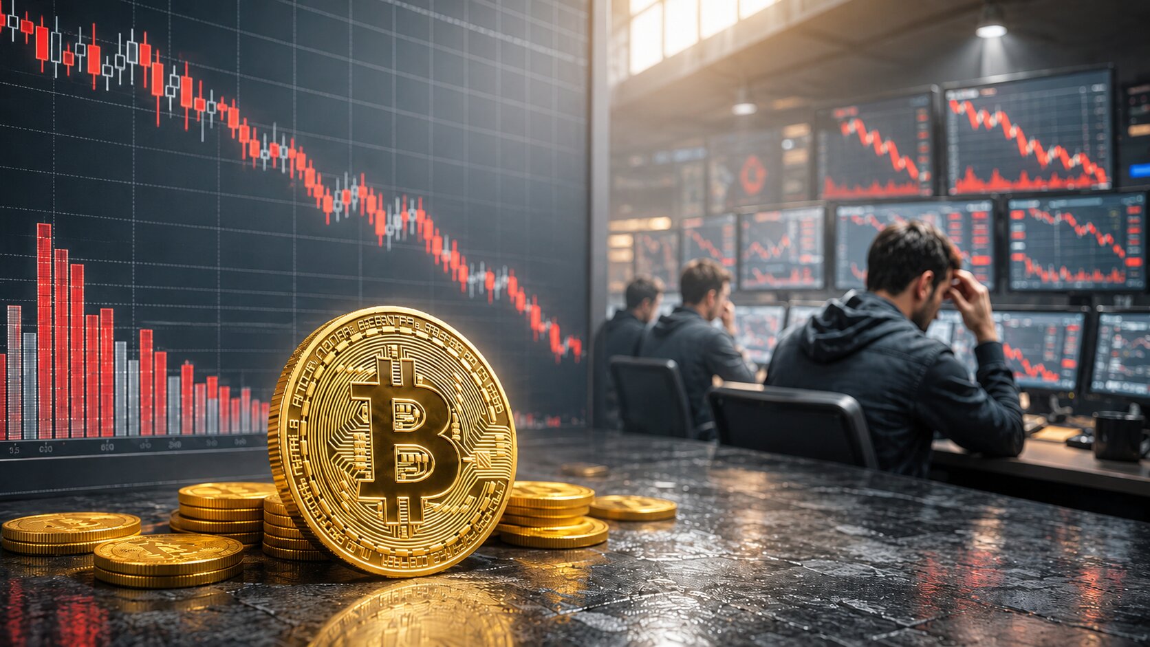 obchodníci bitcoin pokles dalle