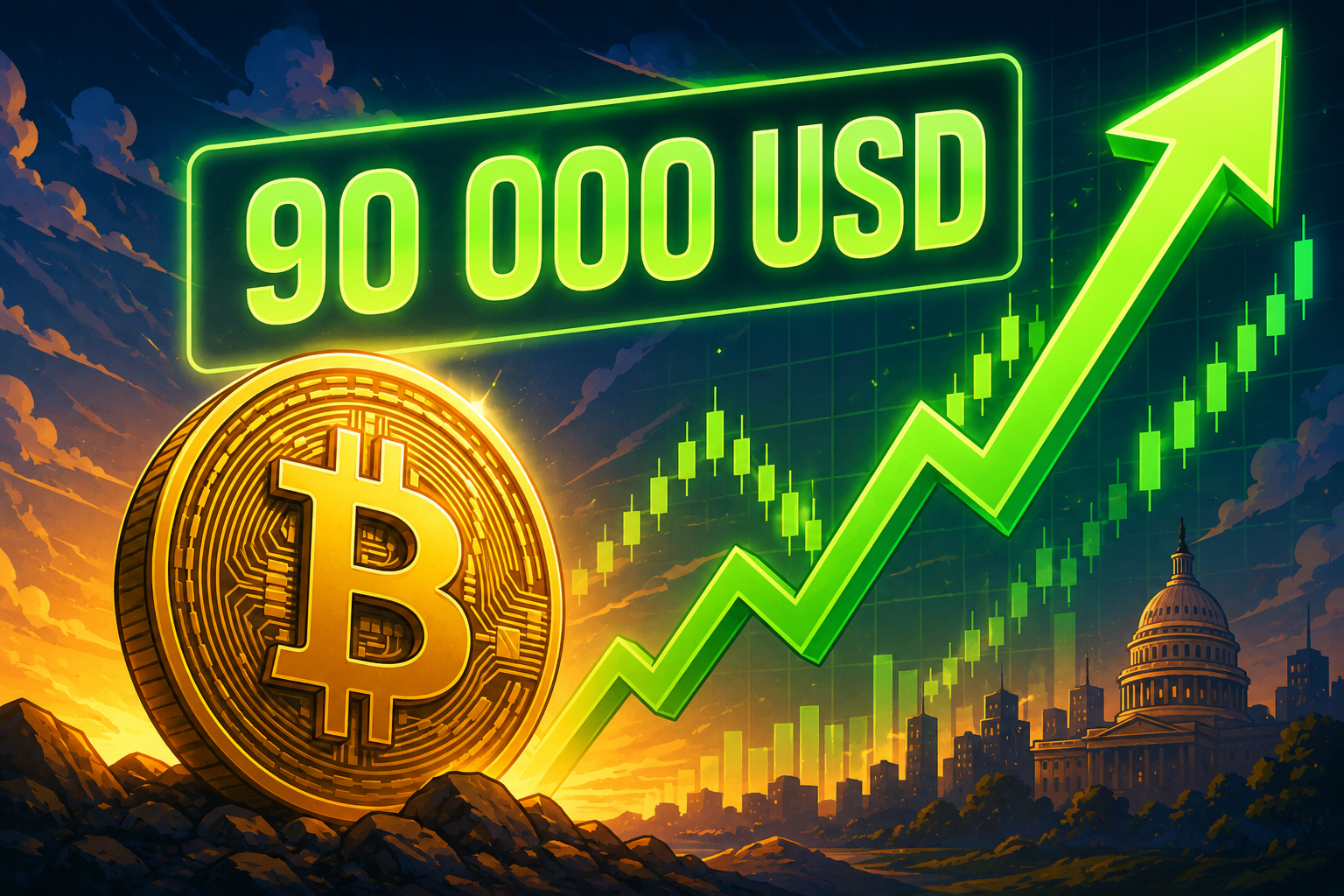 Růst ceny bitcoinu