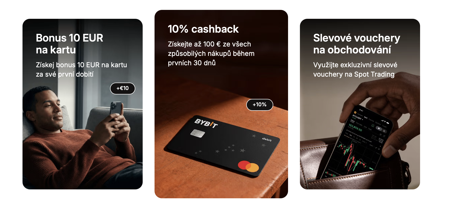 Výhody Bybit Card. Zdroj: bybit.eu