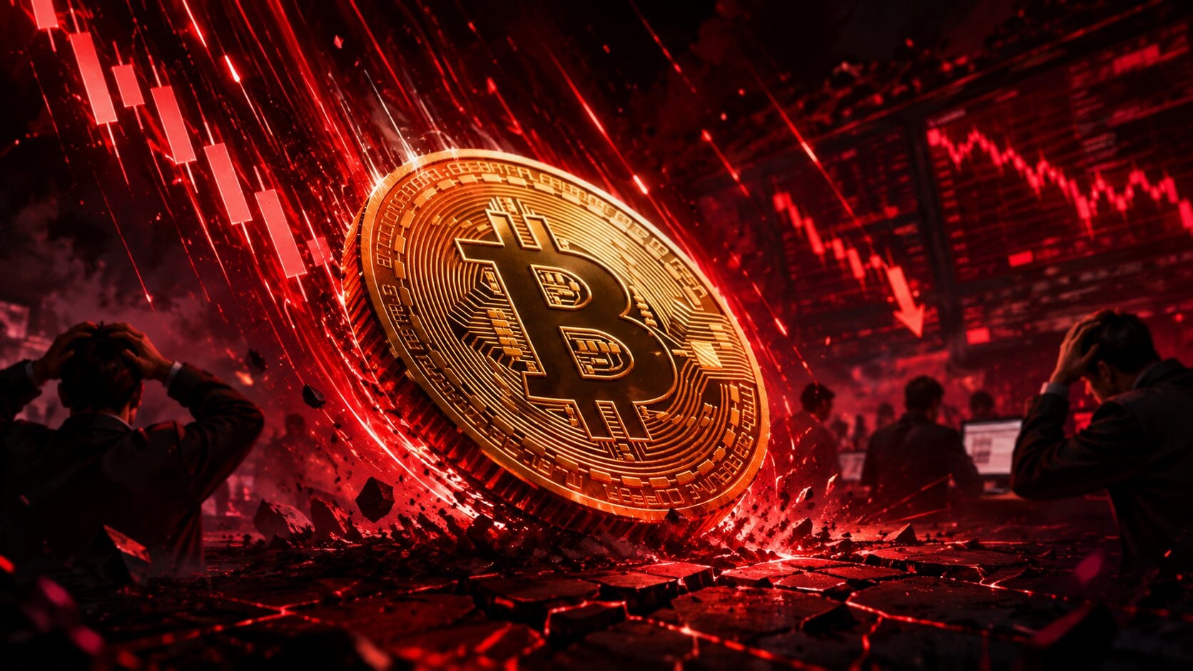 Bitcoin se hroutí a trh vyhlíží propad k 60 000 dolarům