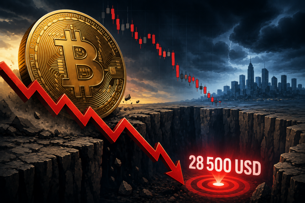 Analytik, který prodal na vrcholu, varuje: Bitcoin může spadnout až na 28 500 USD!