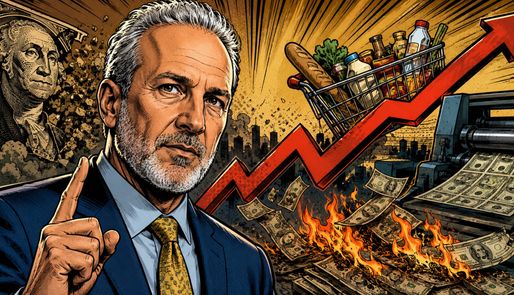 PETER SCHIFF INFLACE ÚROKOVÉ SAZBY FED