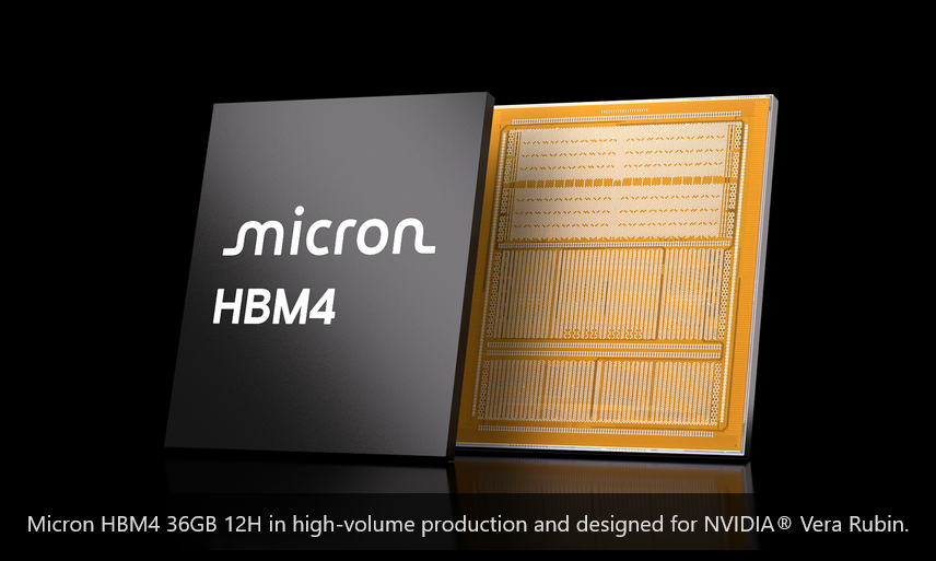 Čipy HBM4 oficiálně vyšly a během března Micron zahájil jejich masovou výrobu.