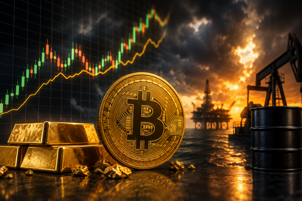 Bitcoin se vrací nad 64 000 USD. Zlato roste a trhy řeší další geopolitické napětí