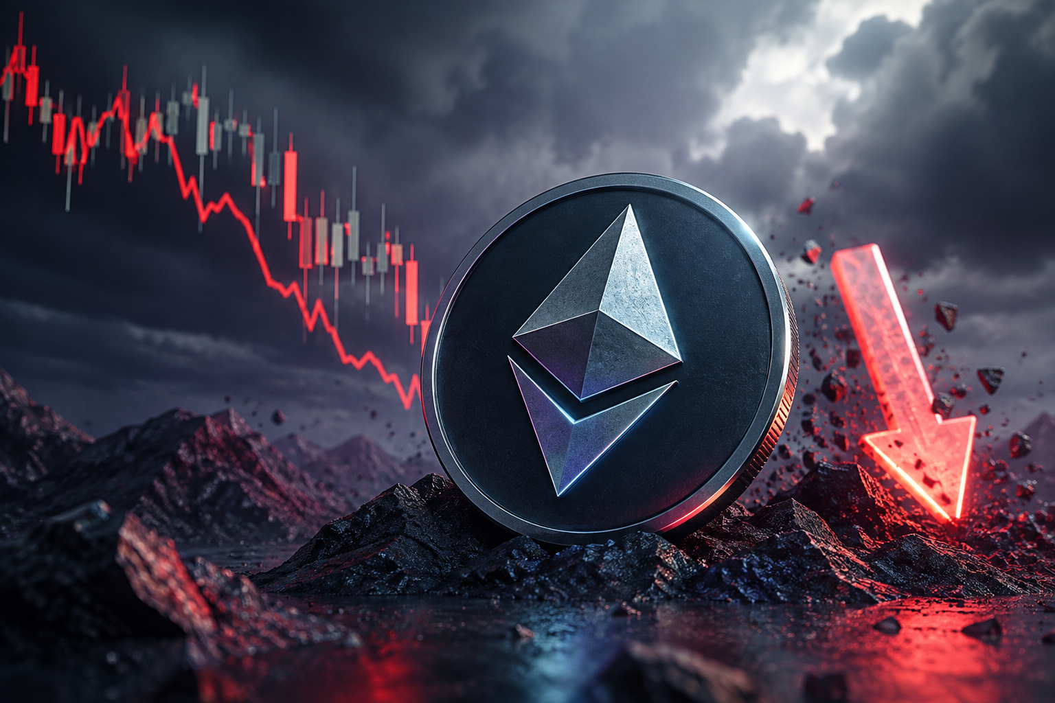 Ethereum v poklesu