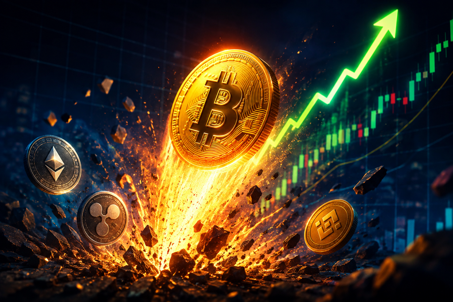 Bitcoin a altcoiny explodují