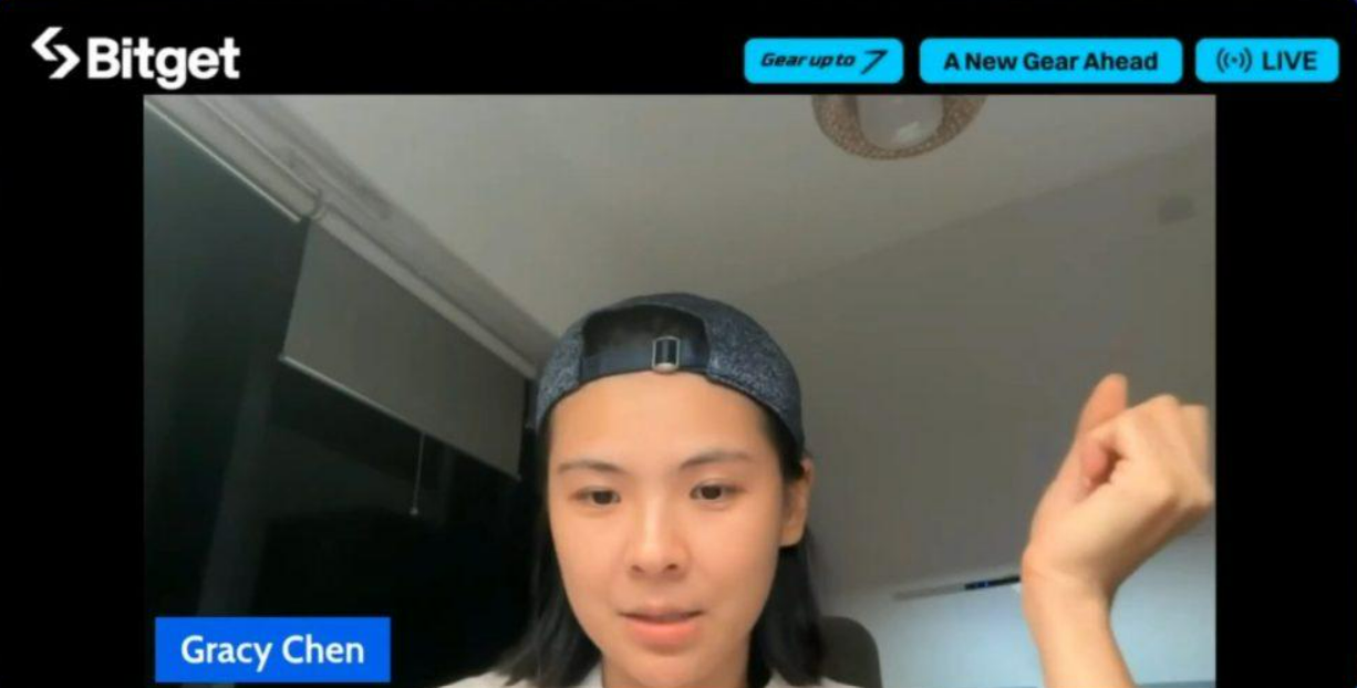 Generální ředitelka Bitgetu Gracy Chen během živého vysílání komentovala bezpečnostní incident a aktuální situaci kolem burzy.