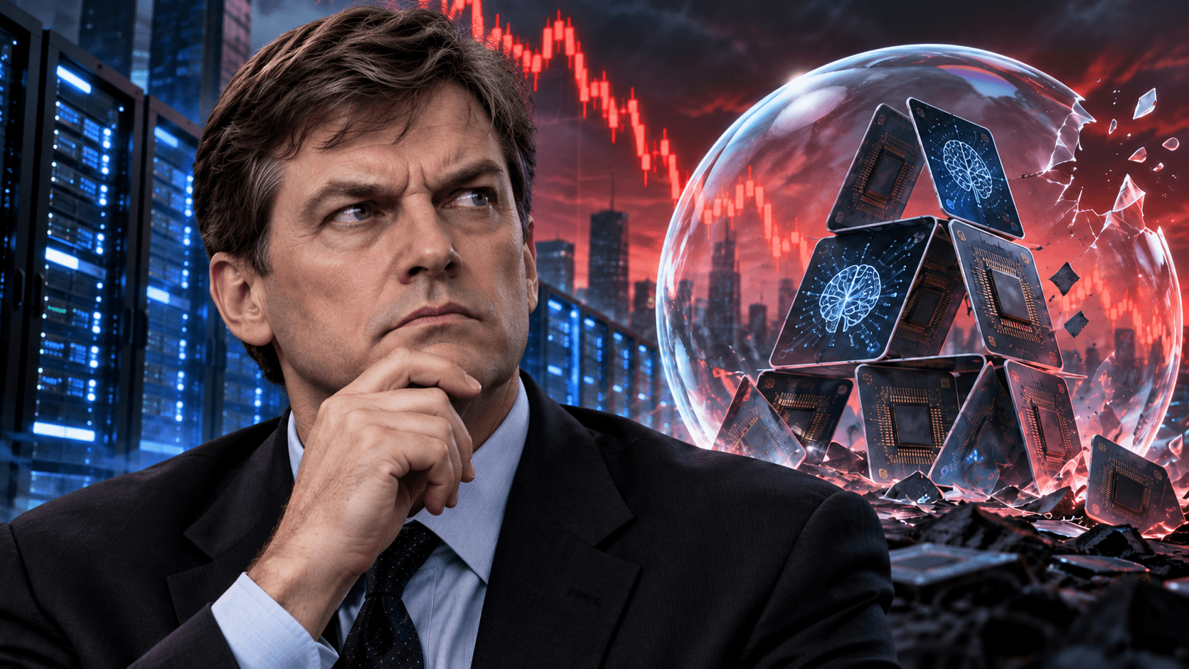Michael Burry opět varuje před AI bublinou! Firmy se prý točí ve finančním kruhu