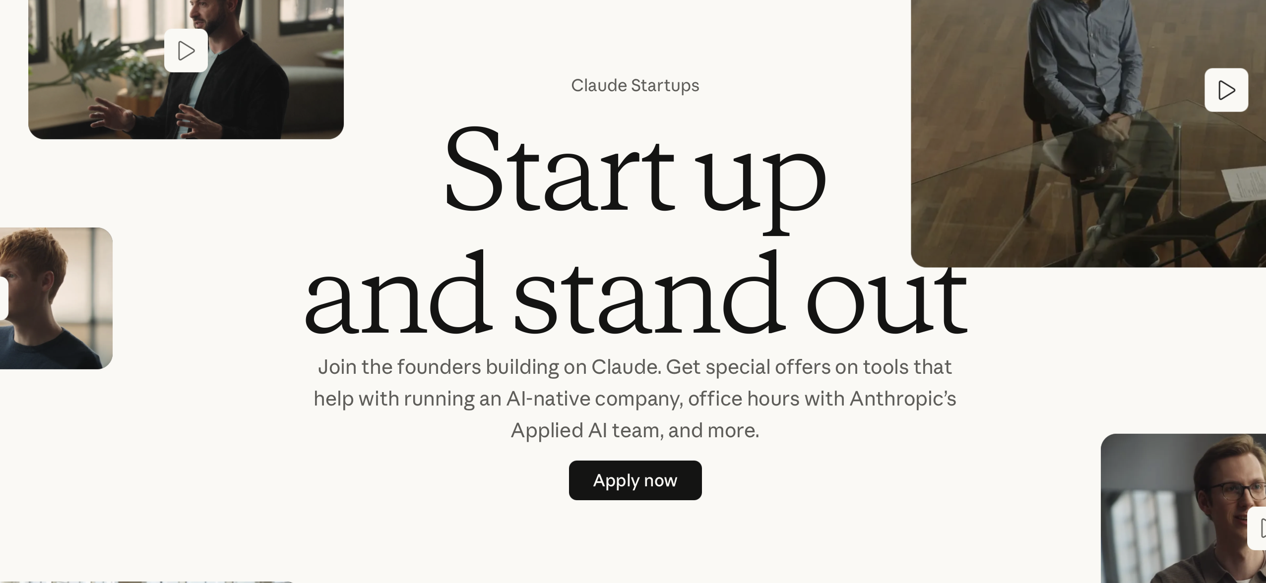 Startupy mohou získat rok Claude Teams zdarma. Zdroj: claude.com